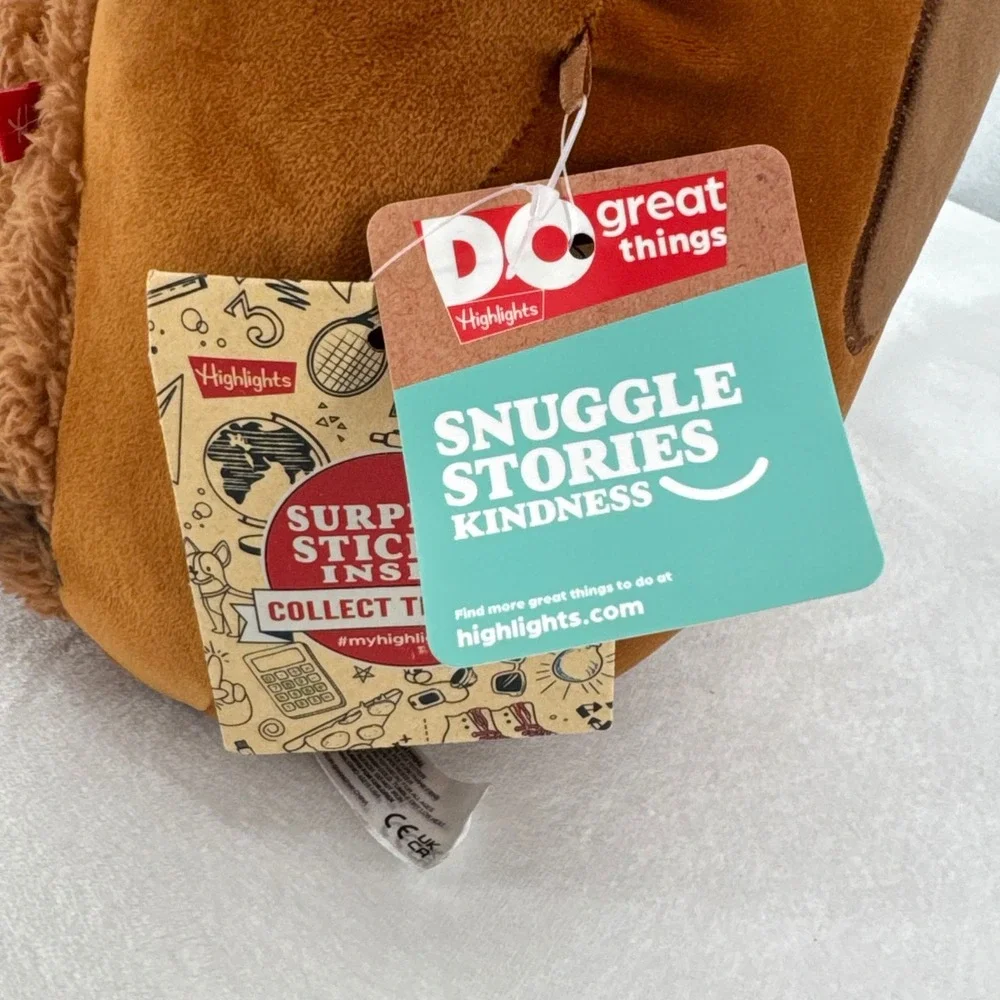 NEW Highlights Snuggle Stories Puppy Plush & Book Kids Dog Stuffed Animal- Rare!